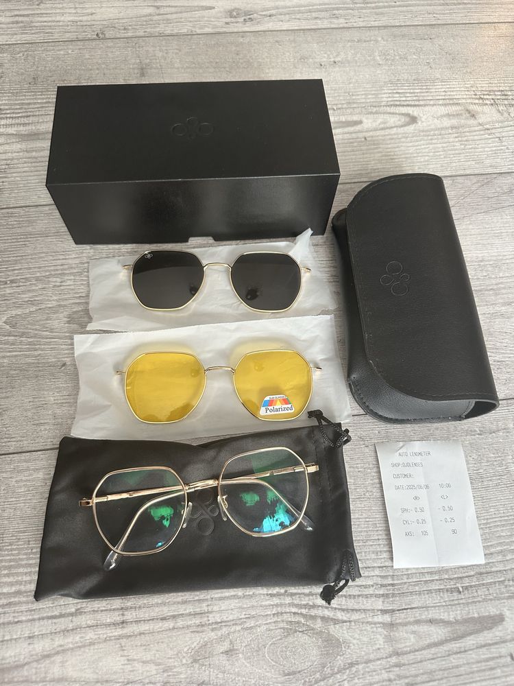 Okulary korekcyjne z nakładkami Ojo lenses