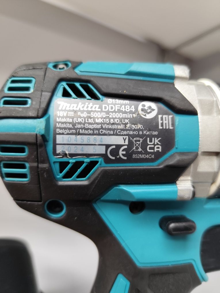05.2024 рік Makita DDF484 безщітковий акумуляторний шуруповерт Макіта