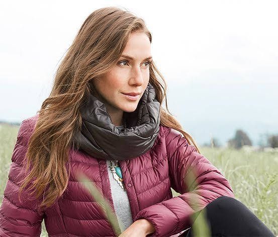 Теплий стьобаний шарф труба снуд Тchibo на флісі об'ємний дутий графіт