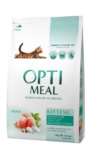 Сухий корм Optimeal (Оптимил) для кошенят (КУРКА) 4 кг