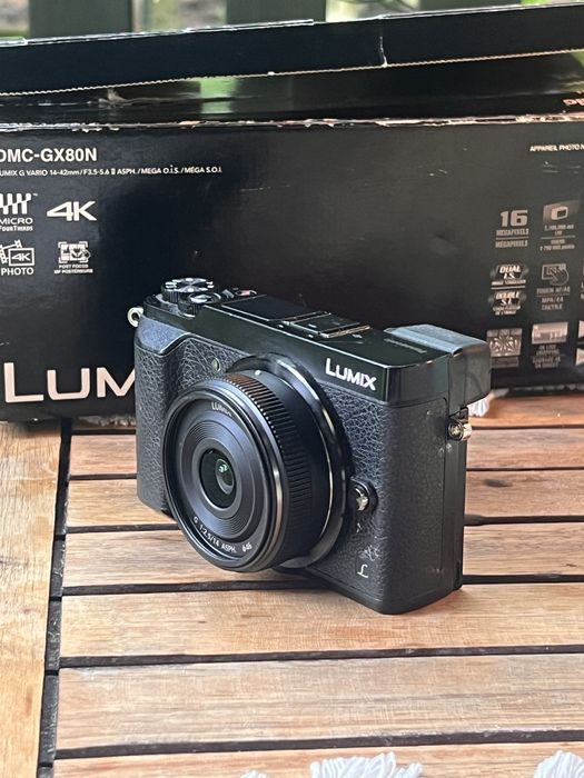 OKAZJA!! Lumix GX80 + Lumix 14mm 2.5 + torba