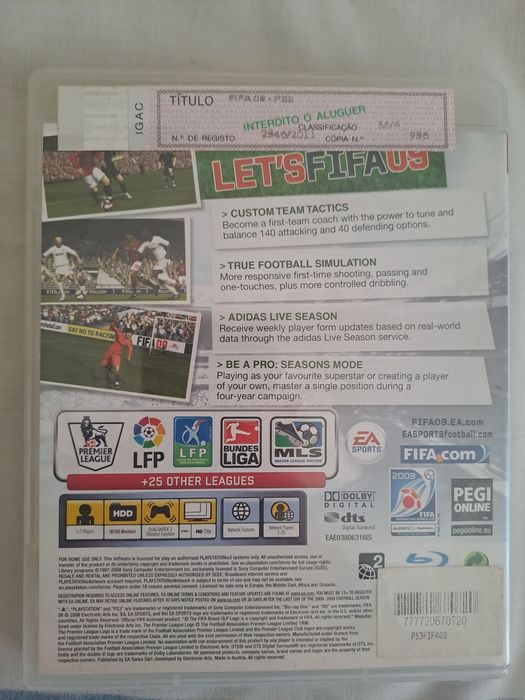 Fifa 2009 playstation 3