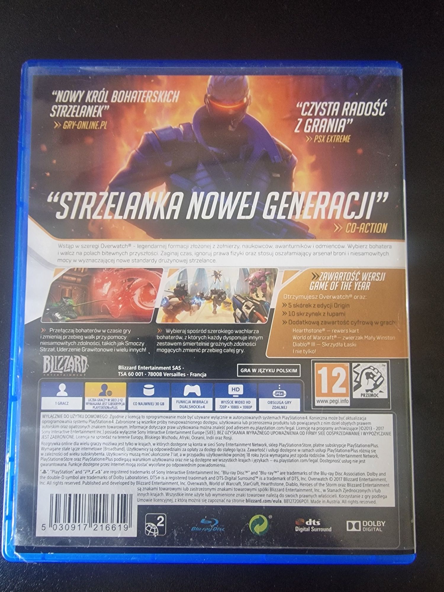 Gra Overwatch PlayStation 4