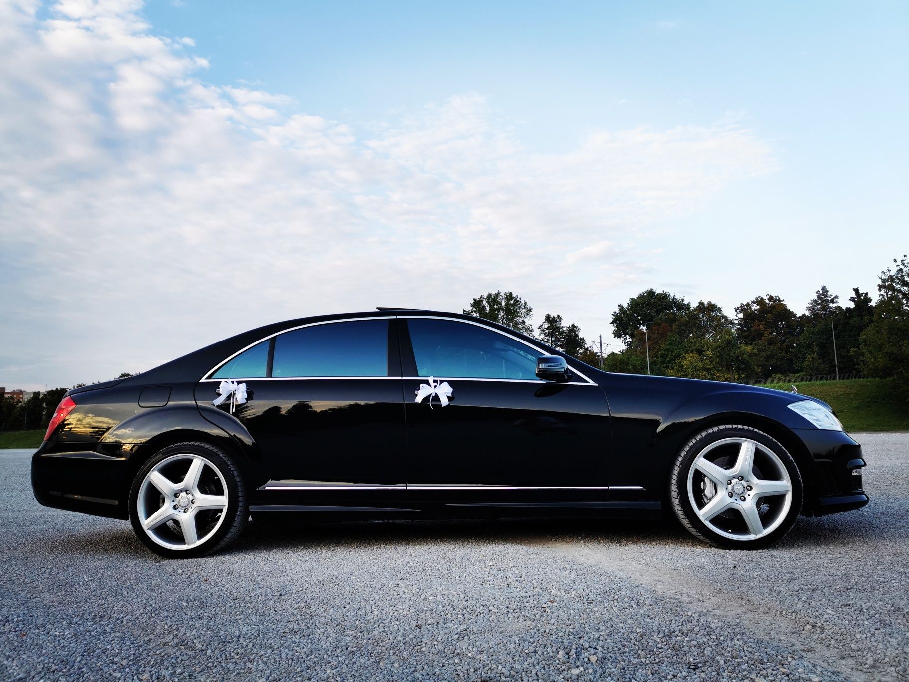 Mercedes S Klasa  MAZOWIECKIE AMG Long do ślubu samochód do ślubu auto