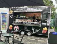 Przyczepa gastronomiczna gotowa do pracy food truck burger