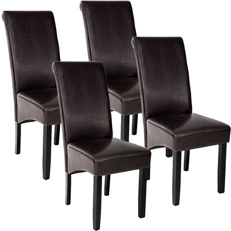 4 eleganckie krzesła do jadalni lub salonu brązowy OKAZJA, OUTLET