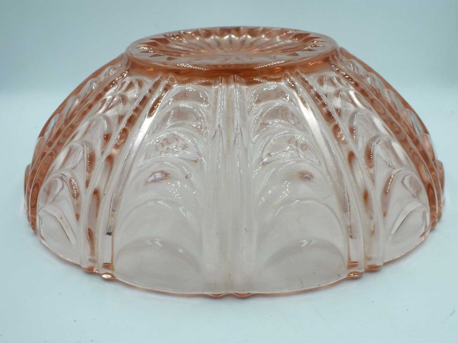 Misa rozalinowa szkło Design PRL b010711