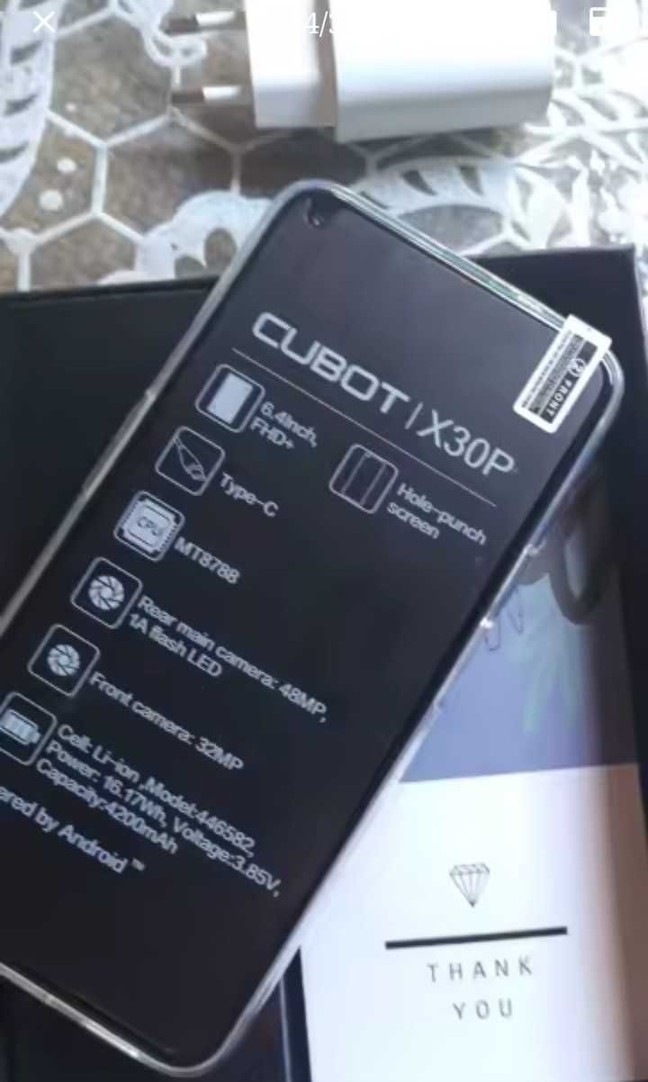 Смартфон Cubot X30 – 8/256 GB, Android, Акційна ціна