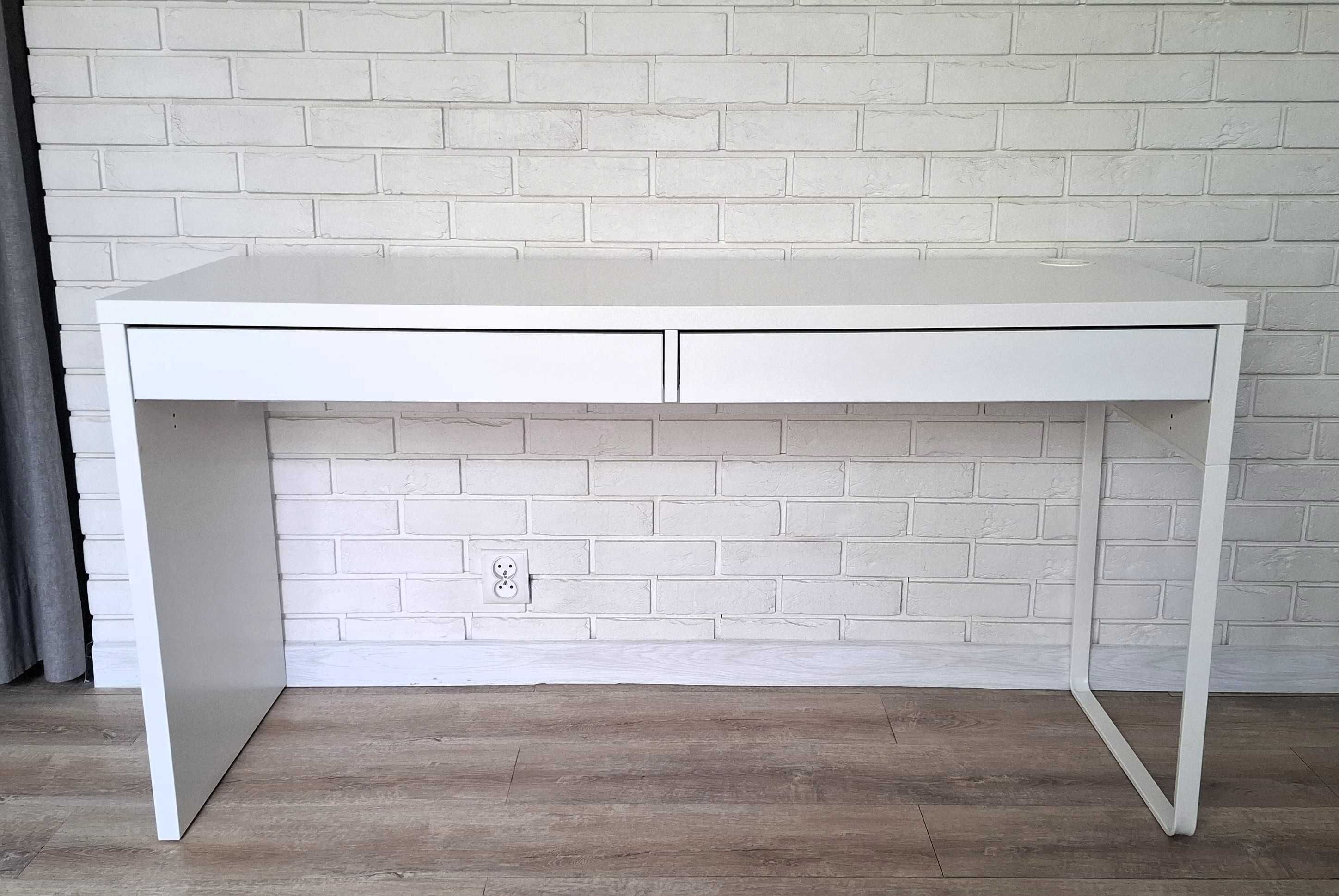 Biurko Micke, IKEA - białe, długie, 142x50 cm