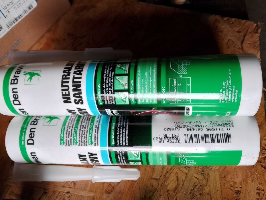 Silikon neutralny bezbarwny 3szt