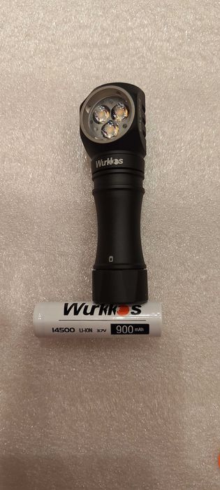 Latarka Wurkkos HD10 anduril 2 czołówka ogniwo 14500 - NOWA