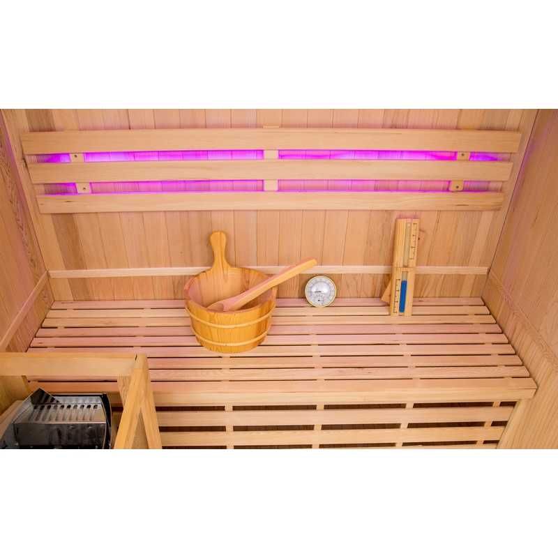 Sauna domowa sucha + panele solne z piecem GN-EA3 150x120x200cm