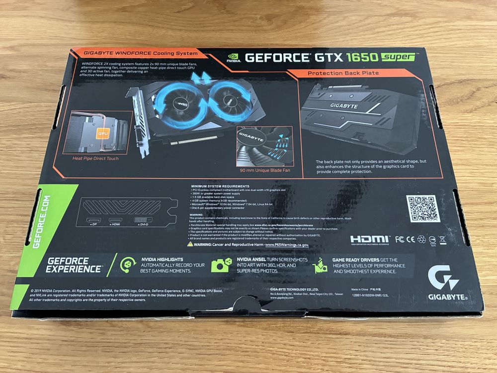 Nvidia GTX 1650 SUPER 4GB