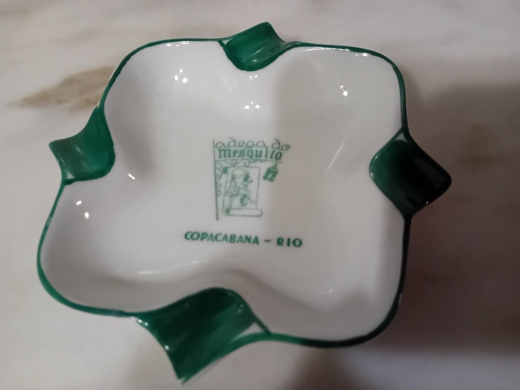 Cinzeiro em Porcelana Antigo Barão do Rio Branco