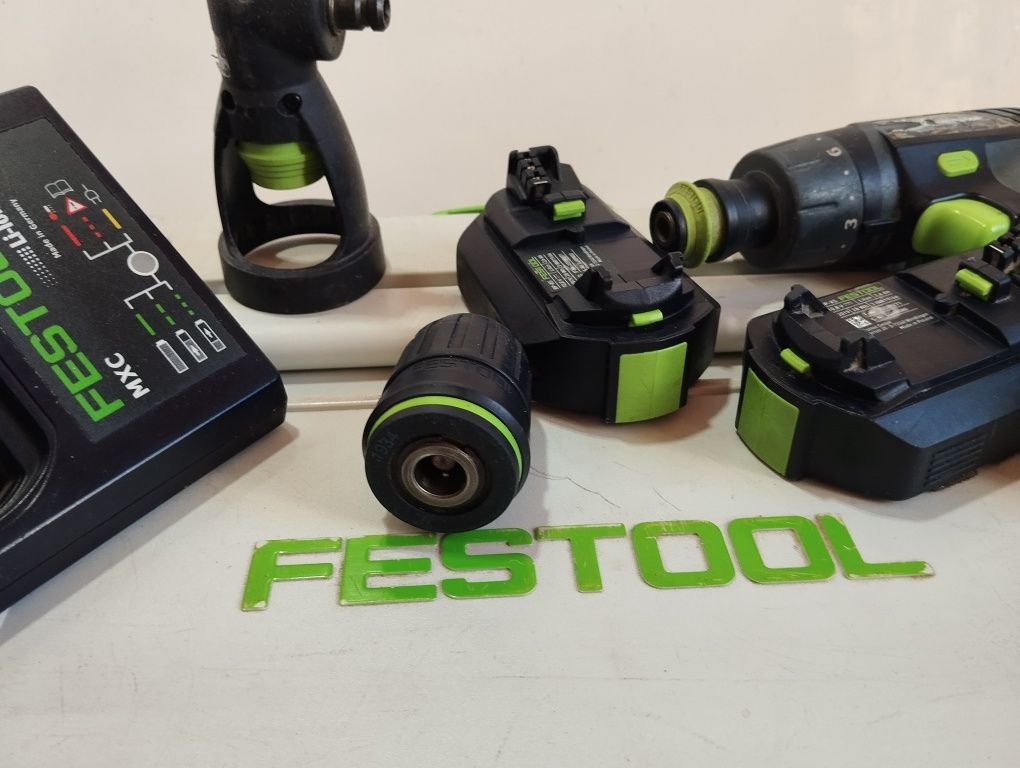 FESTOOL TXS wkrętarka compaktowa z główkami 2x 12v ,2.6ah