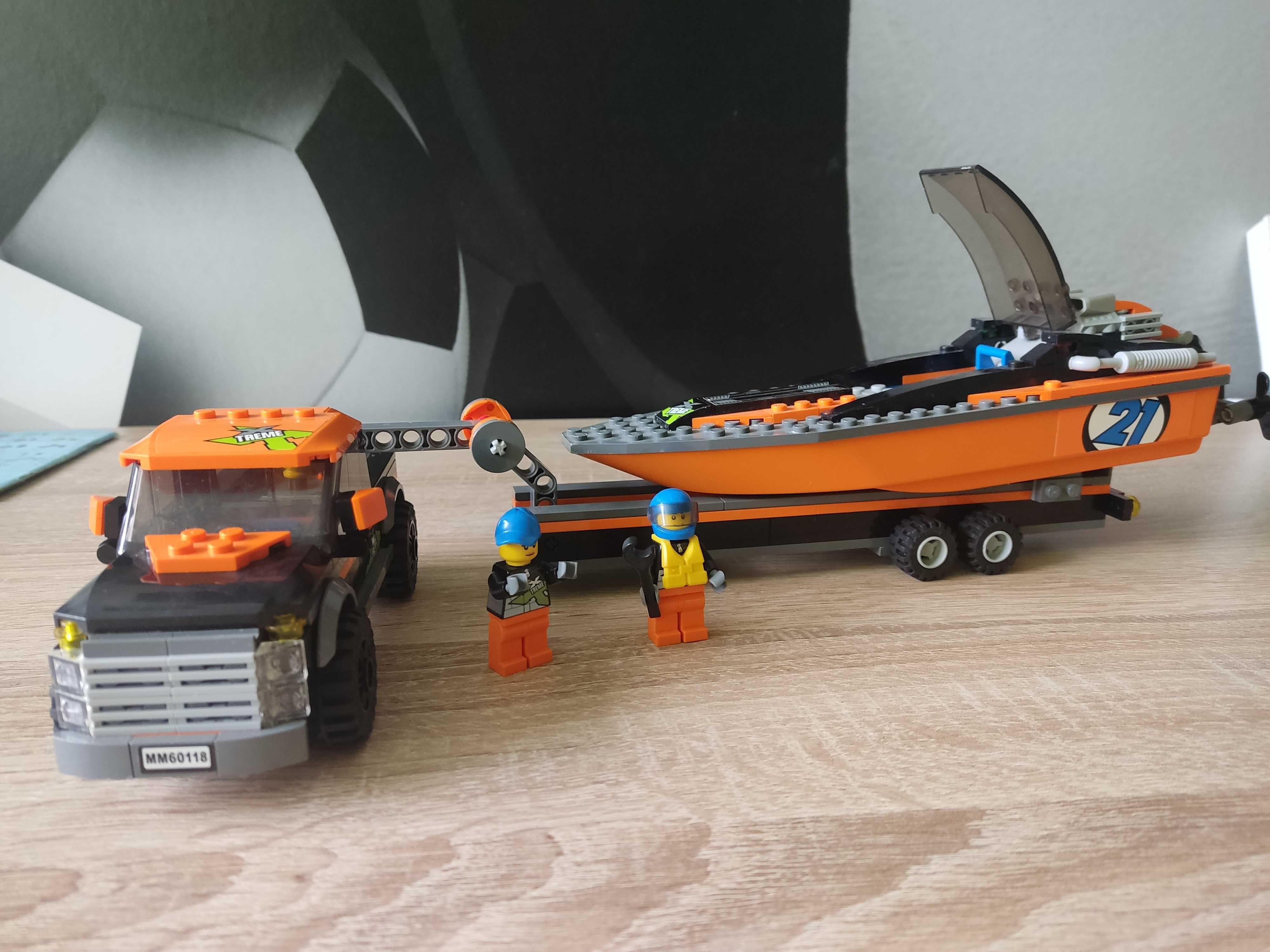 LEGO city terenówka z motorówką