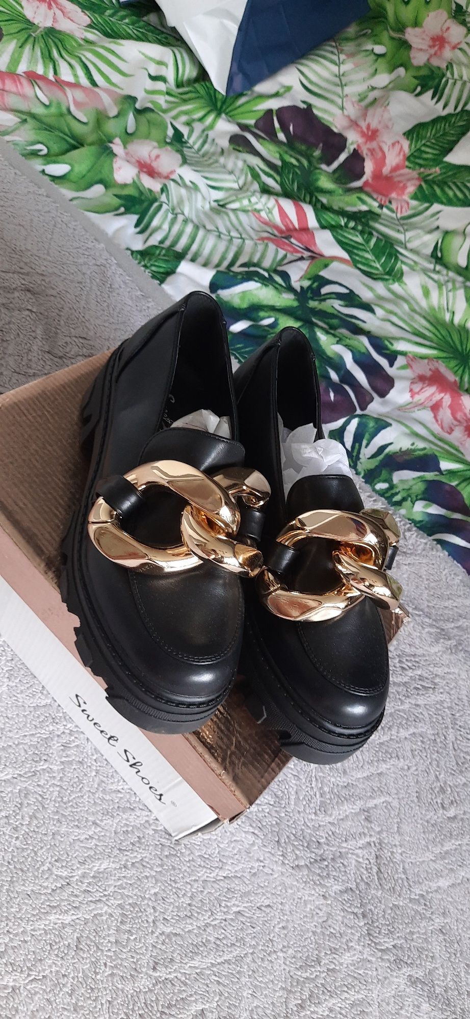 Mokasyny lordsy loafersy półbuty