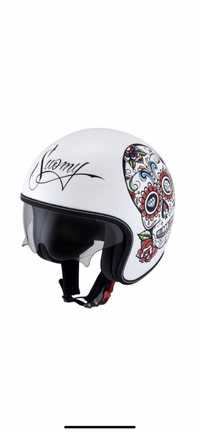 Kask SUOMY CALAVERA kolor biały rozmiar S ubrany dwa razy