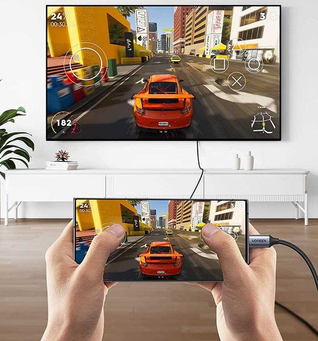 Кабель Type-C HDMI 2.1 8k 4k 144hz 2k 240hz 165hz Thunderbolt 4 Ugreen