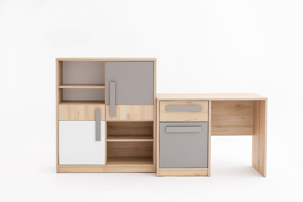 Zestaw mebli biurko komoda szafa