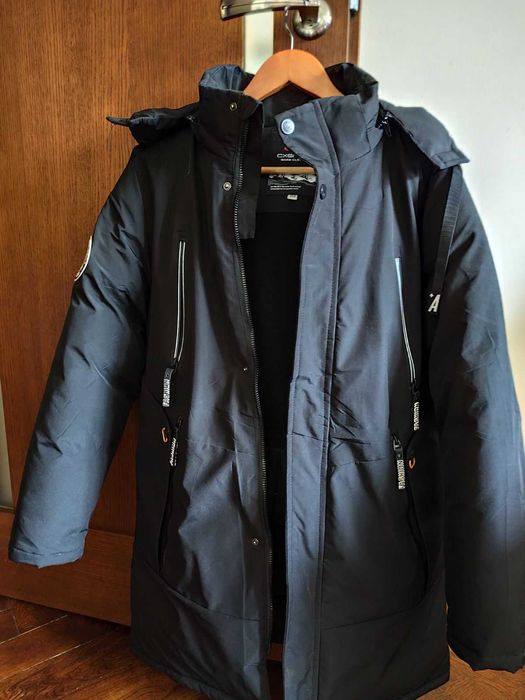 Зимова куртка парка підліткова подовжена для хлопця