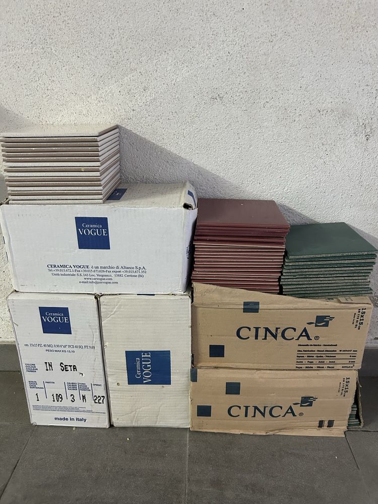 Azulejos 15 x 15 cm: 5 m2