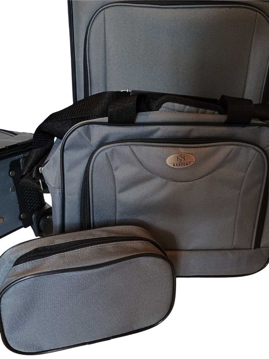 KESSER® Zestaw walizek podróżnych 4w1 TSA, 360°, antracyt, komplet