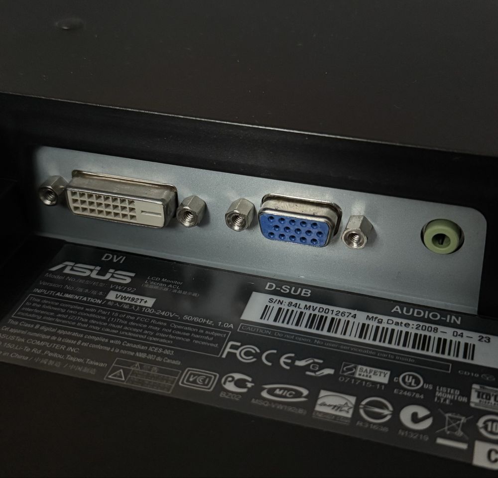 Монітор Asus VW192 19"