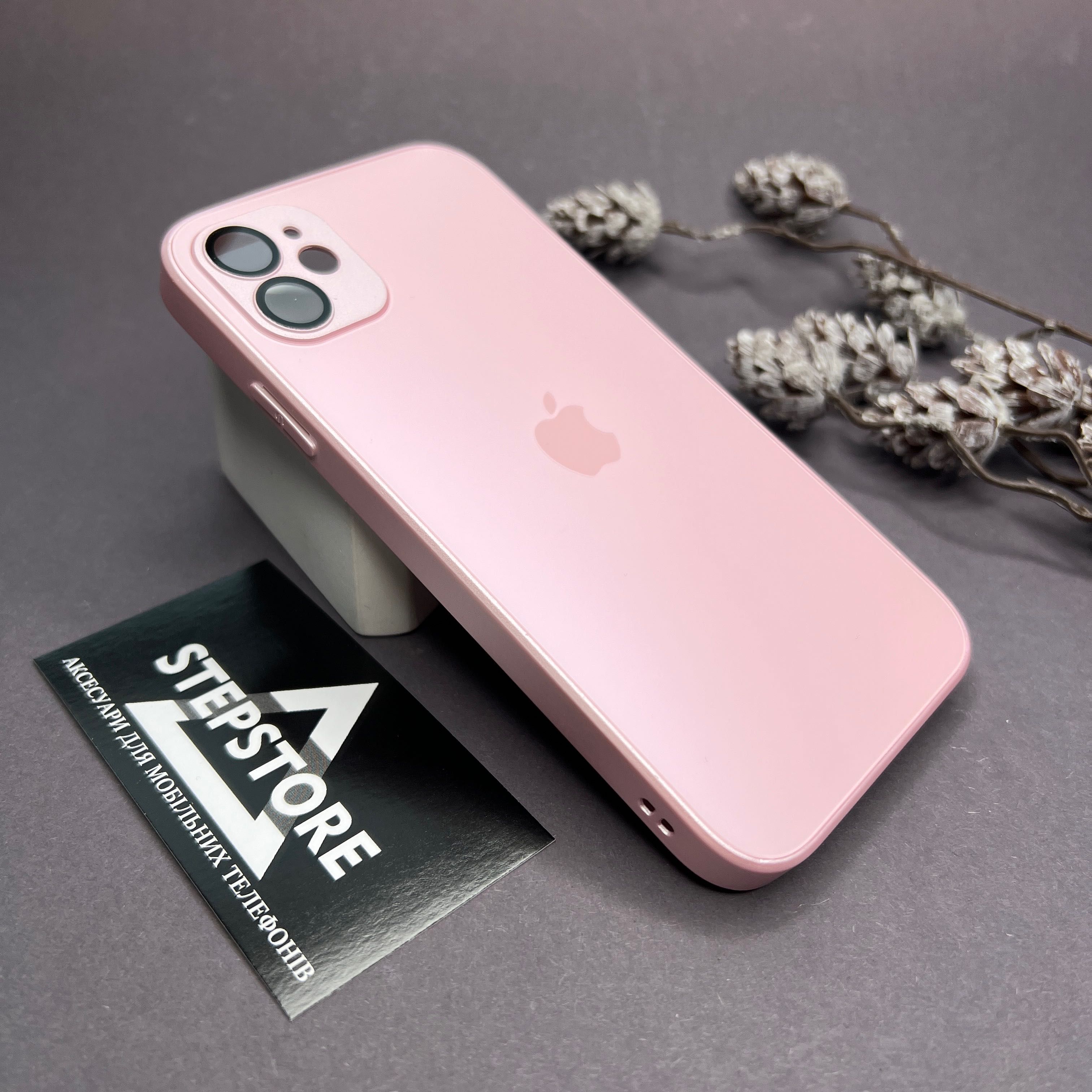 Чехол Glass Case для Iphone 11 Matte матовый стеклянный с линзами