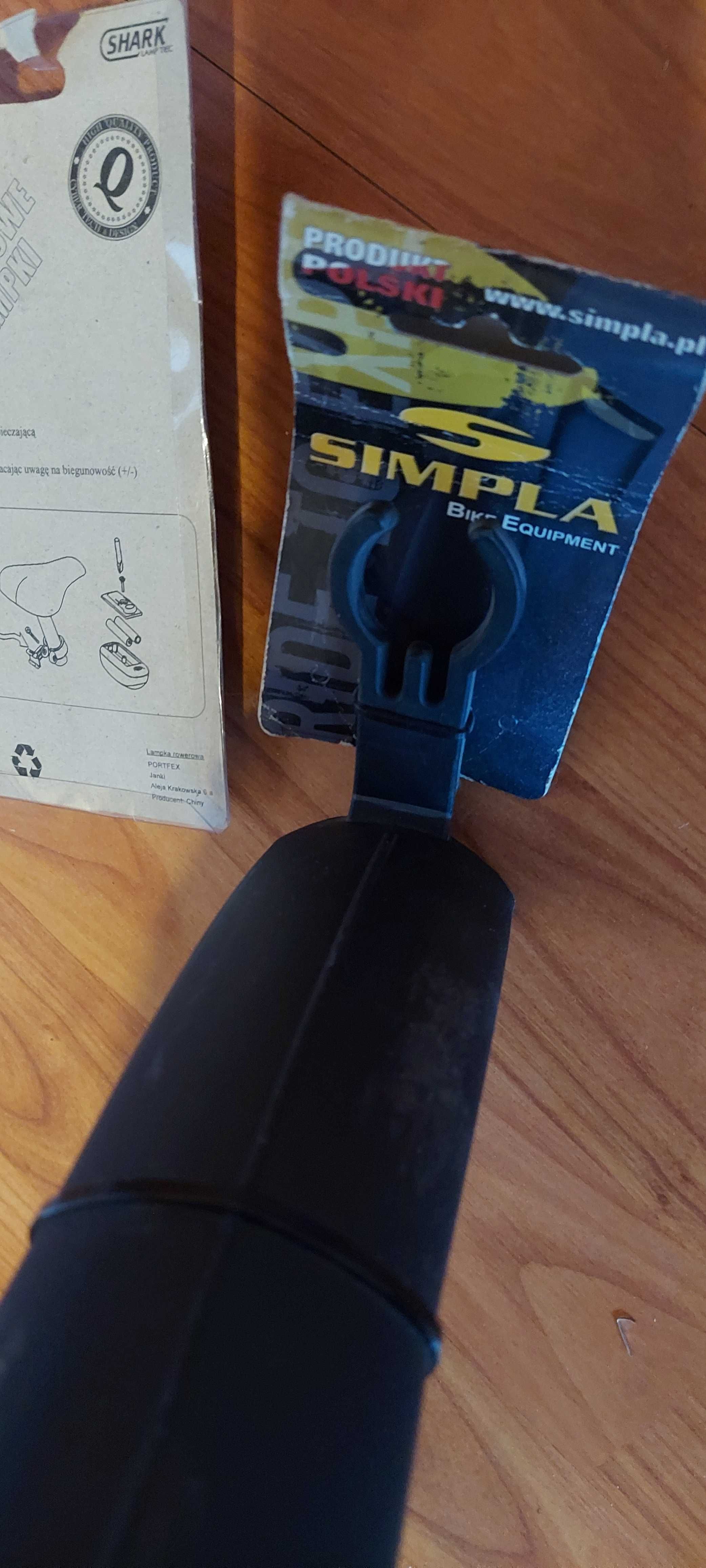 Błotnik rowerowy SIMPLA classic 24"-26" + światła rowerowe gratis