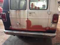 DODGE RAM VAN B150 B250 B350 71-93 zderzak tyl tylny GMC SAVANA VANDURA G20 G30 chevrolet chevy ramcharger rear bumper g2500 g1500 g3500 RAMCHARGER W150 W250 W350 D150 D250 D350 PICKUP EXPRESS