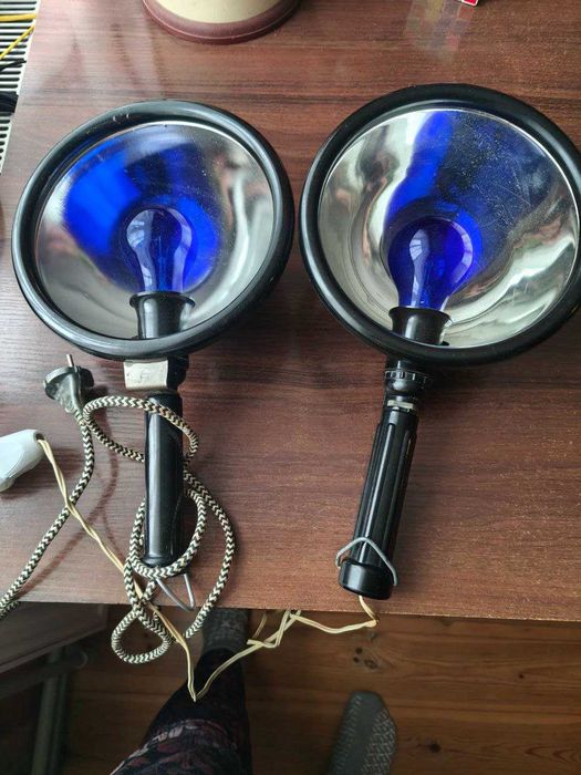 Лампа синя лікувальна рефлектор Мініна