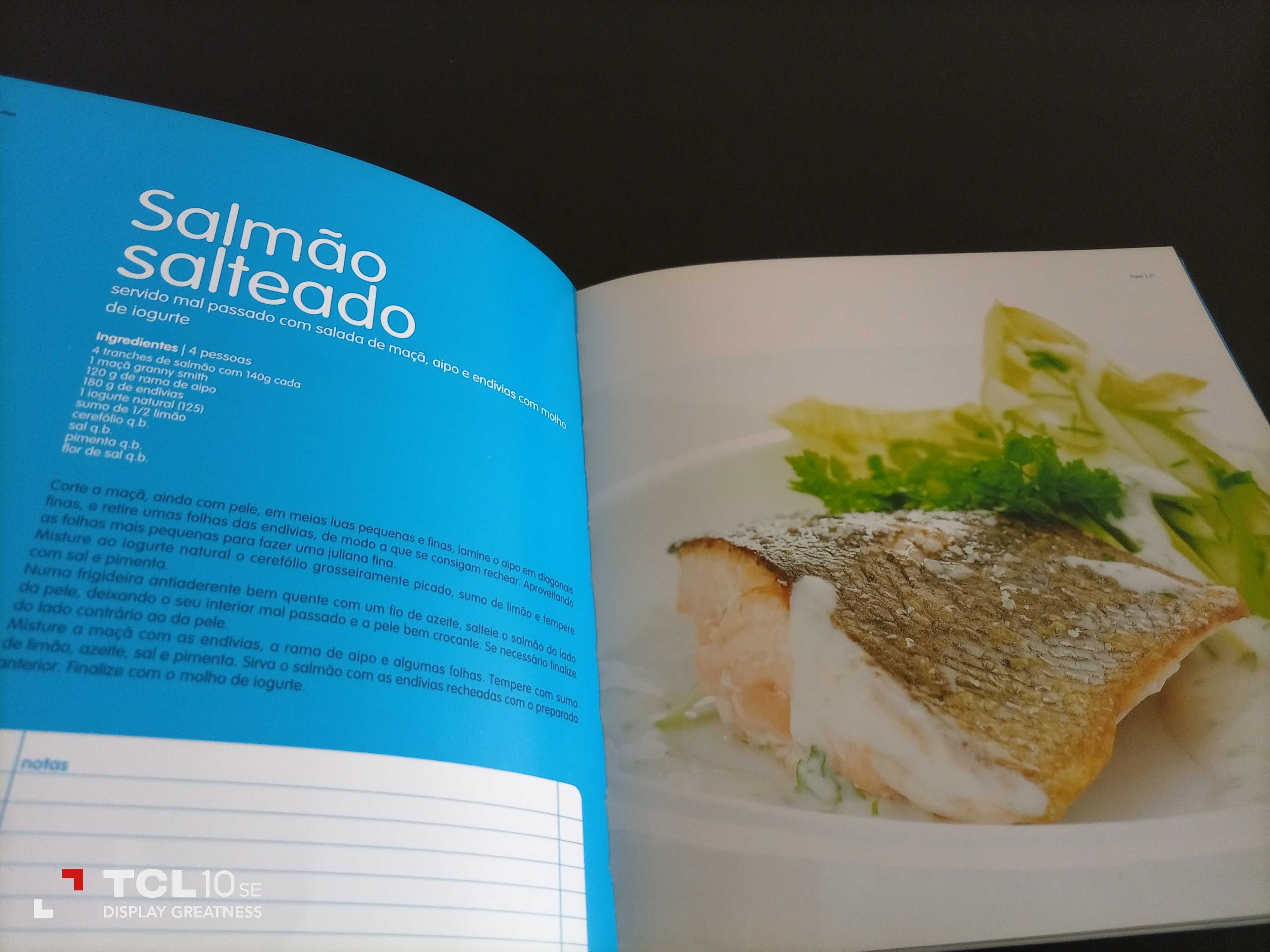 Livro de receitas de culinária