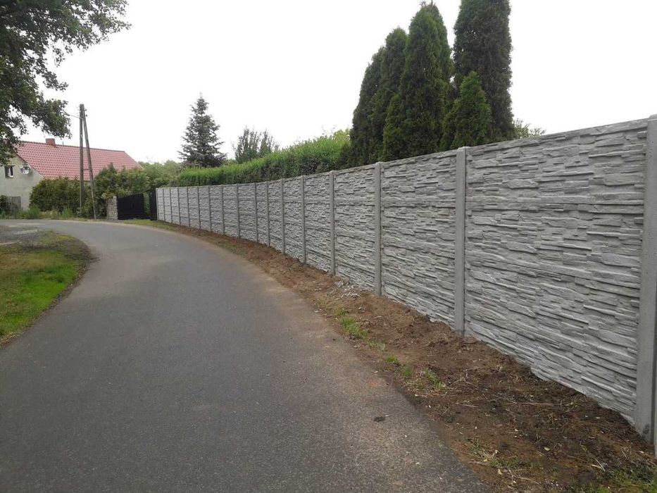 Ogrodzenia betonowe, podmurówki