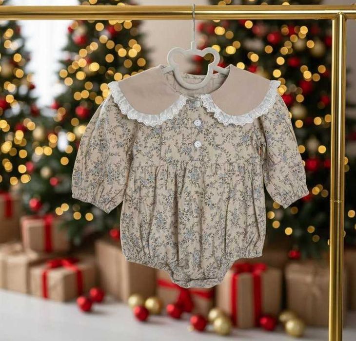 вишуканий боді з комірцем 6 - 9 місяців