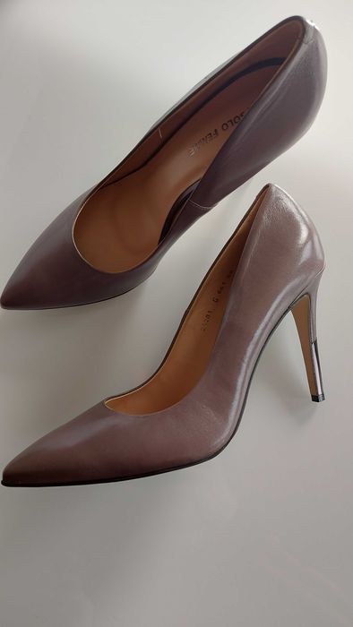 SOLO FEMME szpilki nowe 38 40  25 cm damskie brązowe czekolada