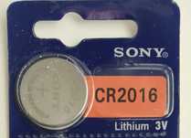 Pilha CR2016 lítio Sony nova