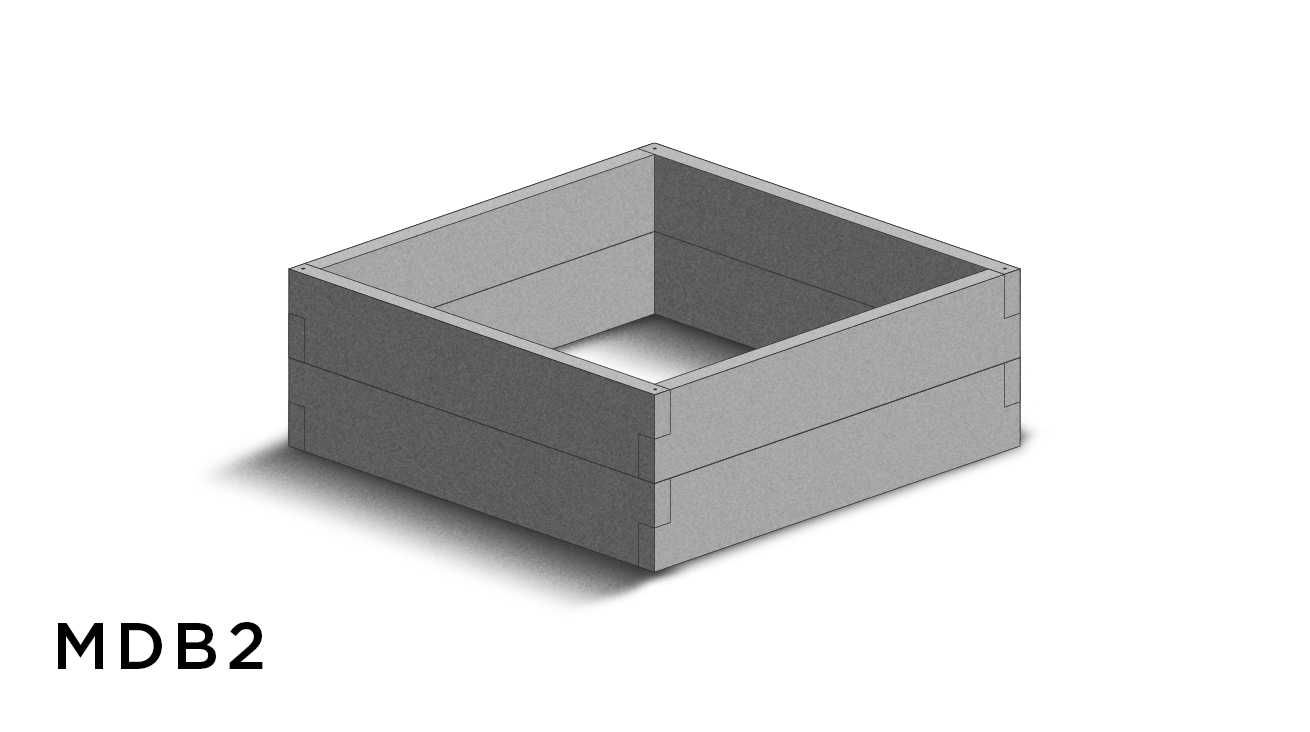 Modułowy Warzywnik Betonowy MDB typ T model MDB2