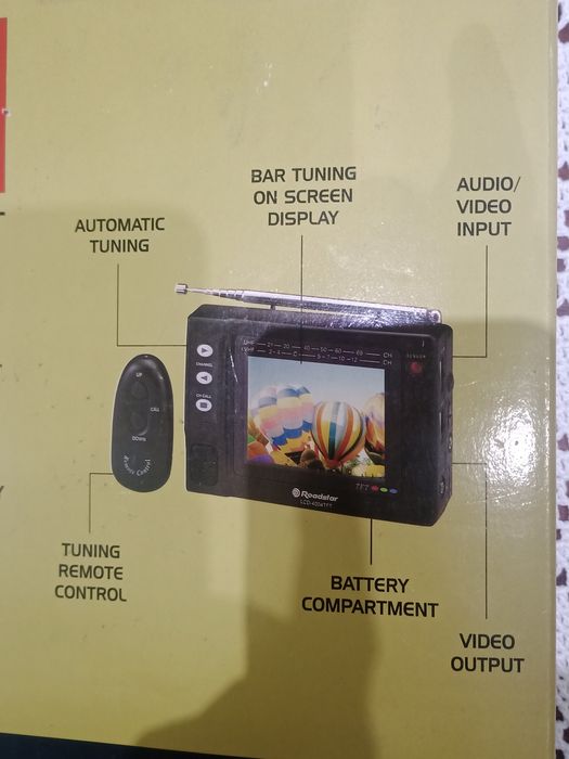 TV portátil Roadstar LCD 4004TFT cor - Ideal para colecionador