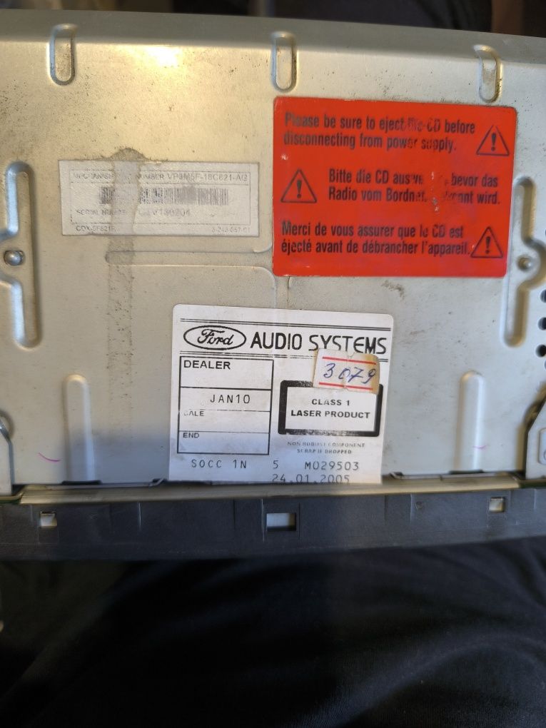 Магнитола Sony, Ford Focus mk2
