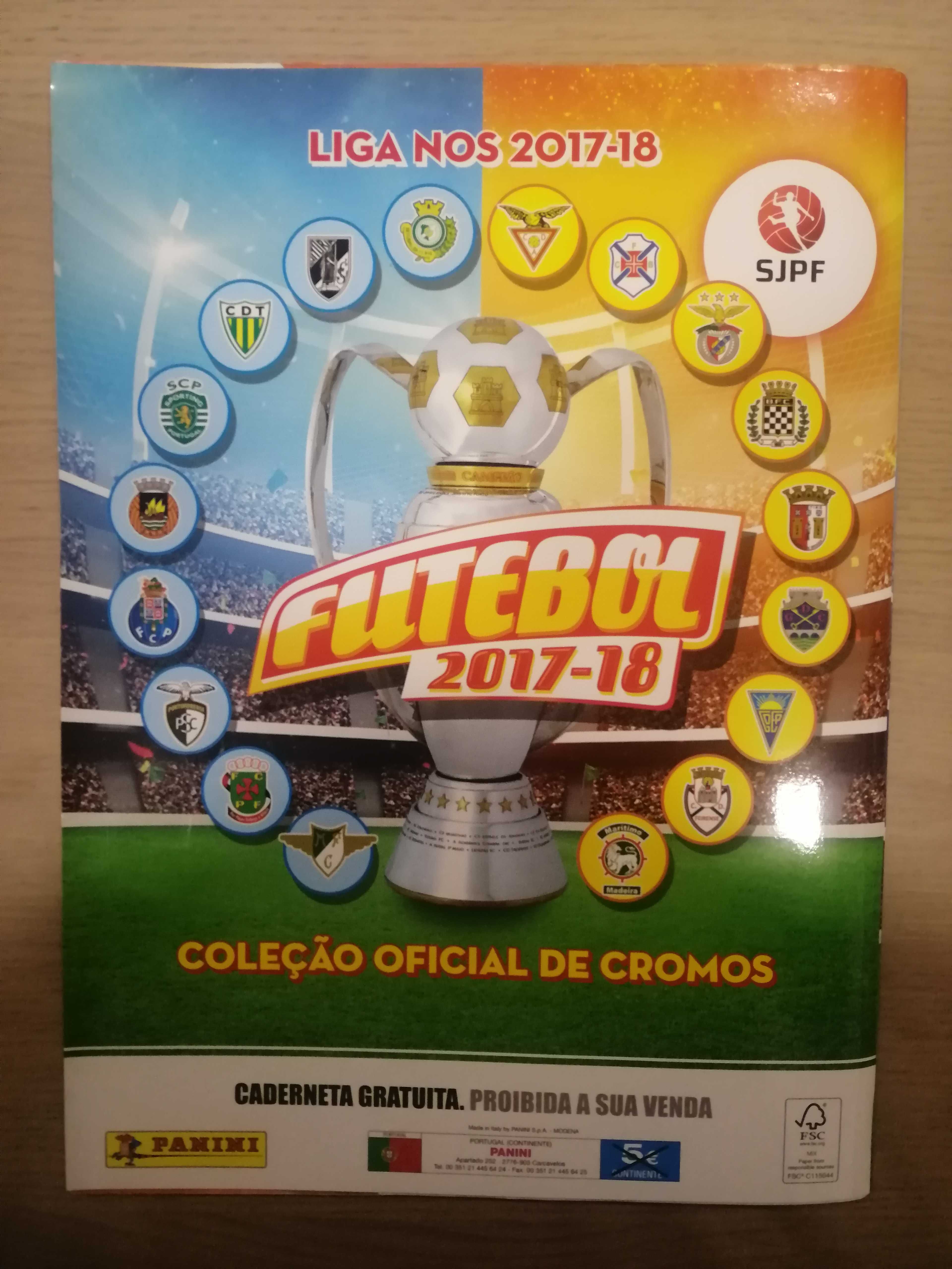 Caderneta Futebol 2017-18 - Panini [Vazia]