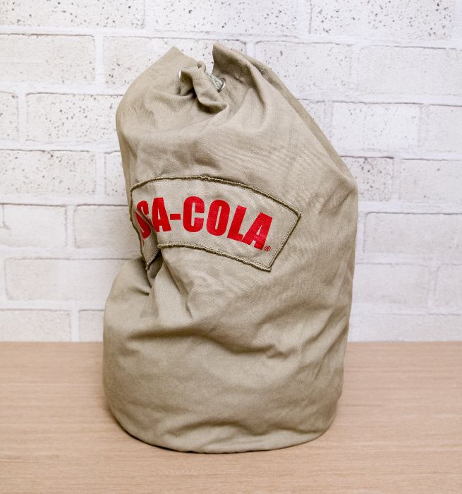 Torba Płócienna marynarska worek COCA-COLA Vintage plecak beżowy