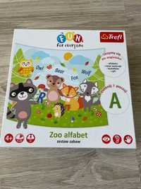 Puzzle Zoo alfabet Trefl, po angielsku, do nauki języka