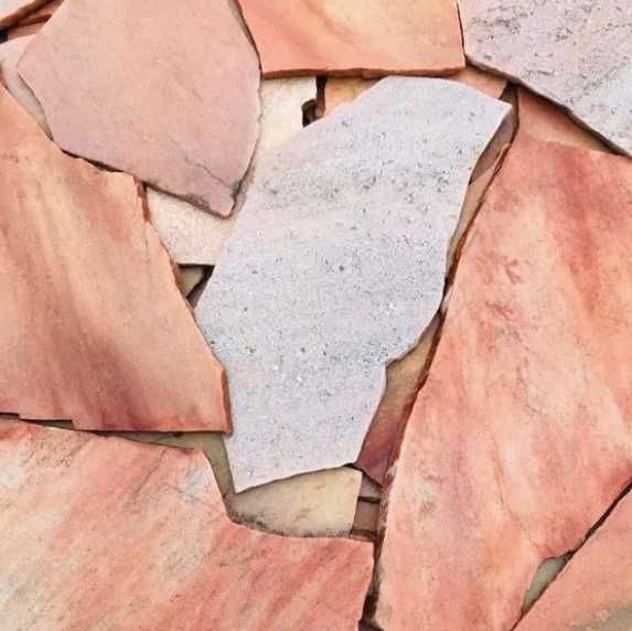 Różowy Łupek Naturalny Płyty Kamień na Schody Taras Ścieżkę Dzikówka