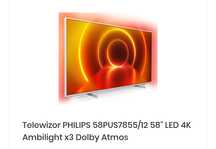 Telewizor Philips 58pus7855/12 uszkodzona matryca