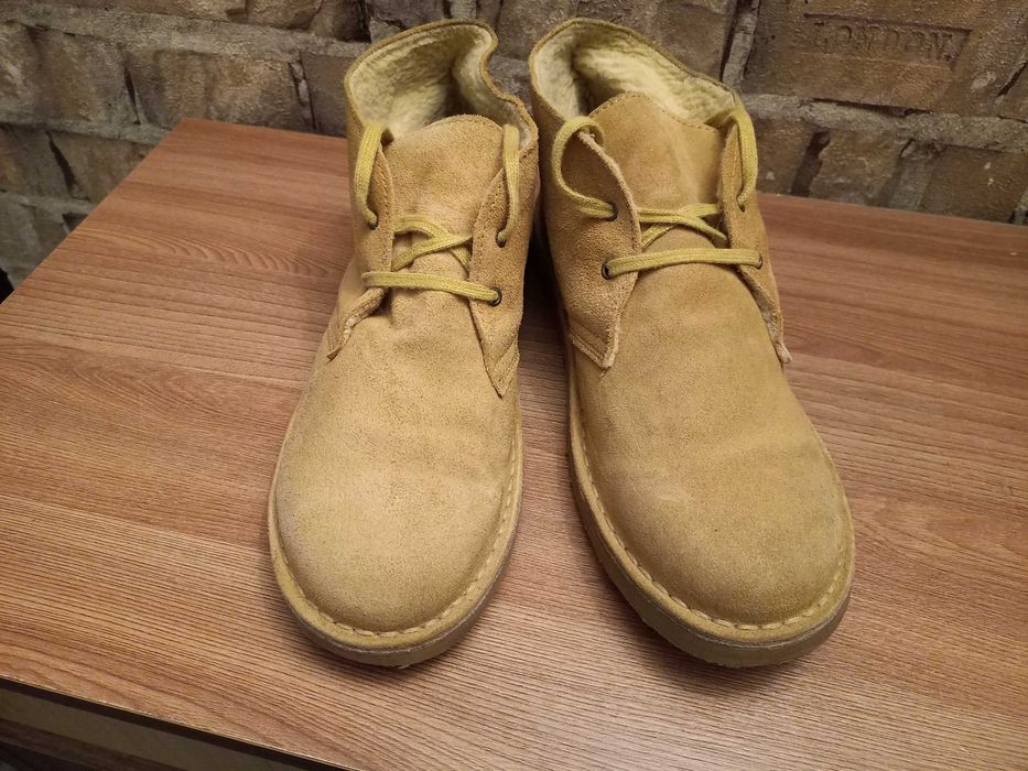 Замшевые дезерты ботинки Hush Puppies утепленные размер 40.