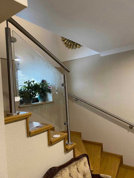 Balustrada szklana ,  stal nierdzewna