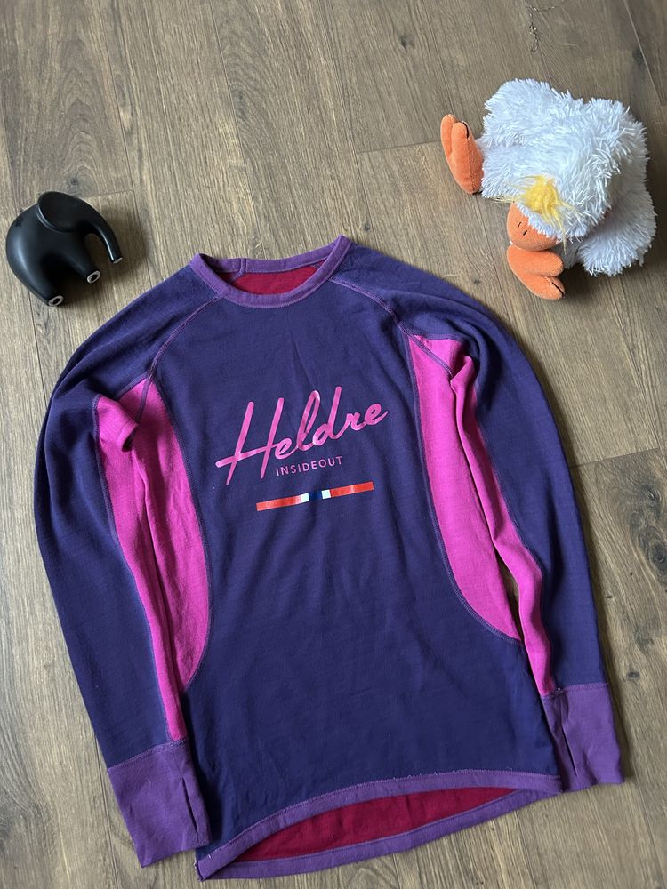 Bluzka koszulka Heldre Merino Wool dwustronna bielizna termiczna xs