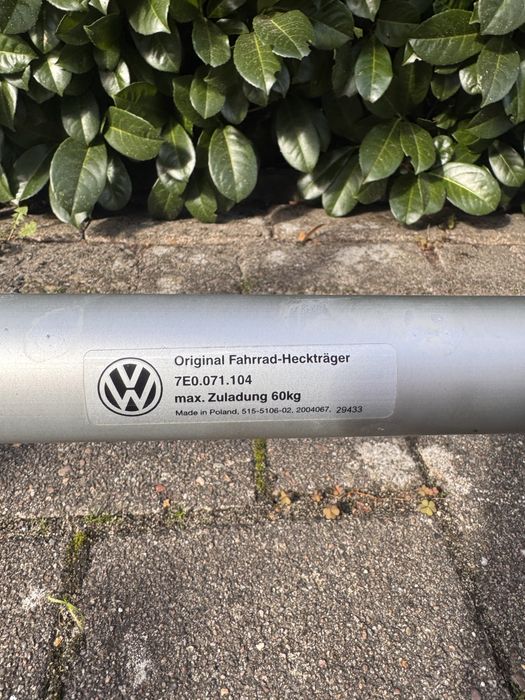 Bagażnik na klapę VW T6 Thule T6.1 4 rowery uchwyt rowerowy Volkswagen