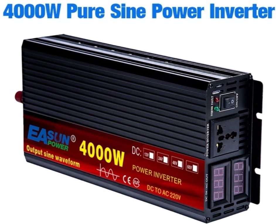 Inversor onda pura 2000 a 8000W.  Disponíveis com e sem comando.